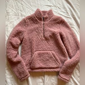 Hollister Quarter Zip Sherpa